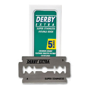 Derby Extra Super Stainless Razor Blades, 5 Blades