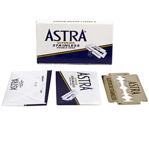 Astra Superior Stainless Razor Blades, 5 Blades